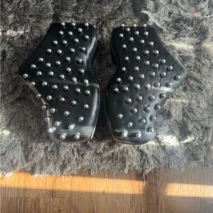 Azalea wang Studded Black Women's Shoes